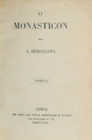 O MONASTICON. [3 VOLS.]