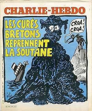 "CHARLIE HEBDO N°488 du 19/3/1980" Gébé: LES CURÉS BRETONS REPRENNENT LA SOUTANE / WILLEM : PRINT...