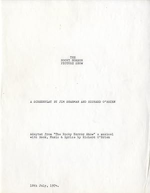 Jim Sharman, Richard O'Brien (screenwriters) THE ROCKY HORROR PICTURE SHOW (Jul 18, 1974) Film sc...