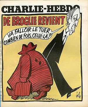 "CHARLIE HEBDO N°491 du 9/4/1980" Gébé : DE BROGLIE REVIENT / REISER : LA FÉE ÉLECTRICITÉ A MAL V...