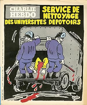 "CHARLIE HEBDO N°497 du 21/5/1980" GOLO : SERVICE DE NETTOYAGE DES UNIVERSITÉS DÉPOTOIRS / Gébé :...