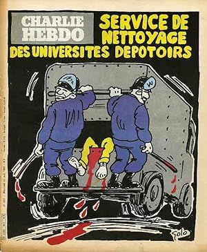 "CHARLIE HEBDO N°497 du 21/5/1980" GOLO : SERVICE DE NETTOYAGE DES UNIVERSITÉS DÉPOTOIRS / Gébé :...