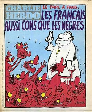 "CHARLIE HEBDO N°498 du 28/5/1980" REISER : LE PAPE A PARIS / CABU : UN GROS TRAFIQUANT D'OPIUM A...