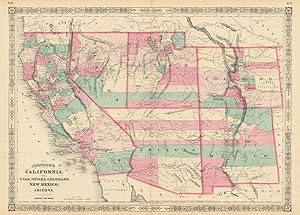 Johnson's California, with Utah, Nevada, Colorado, New Mexico and Arizona