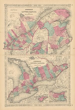 Johnson's Lower Canada and New Brunswick: Johnson's Upper Canada // Montreal // Wolf Island // Vi...