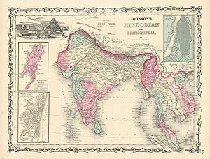Johnson's Hindostan or British India / The Island and Town of Bombay / Madras and its Suburbs / C...