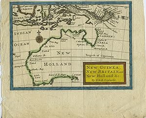 Map of Australia entitled "New Guinea, New Britain, and New Holland &c." from the Atlas Geographu...