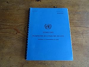 Programme Des Nations Unies Pour Le Développement. Planification De L'Utilisation Des Eaux. Répub...
