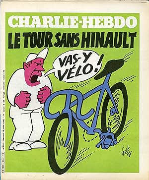 "CHARLIE HEBDO N°505 du 16/7/1980" Gébé : LE TOUR SANS HINAULT / WILLEM : CAMBRIOLEURS, ATTENTION...