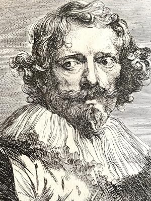 Antique print, etching and engraving | Portrait of Lucas Vorstermans I, published ca. 1640, 1 p.