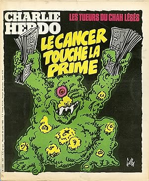 "CHARLIE HEBDO N°507 du 30/7/1980" Gébé : LE CANCER TOUCHE LA PRIME / Siné : JEUX OLYMPIQUES / Co...