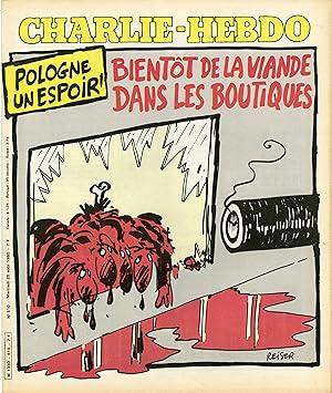 "CHARLIE HEBDO N°510 du 20/8/1980" REISER : POLOGNE "BIENTÔT DE LA VIANDE DANS LES BOUTIQUES" / S...