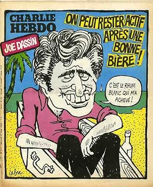 "CHARLIE HEBDO N°511 du 27/8/1980" CABU : MORT DE JOE DASSIN / LA RENTRÉE / Complet avec son post...
