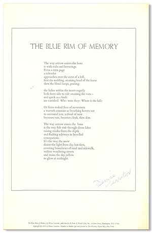 THE BLUE RIM OF MEMORY [caption title]