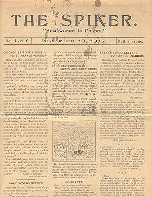The spiker. Volume I, no. 6. November 19, 1917