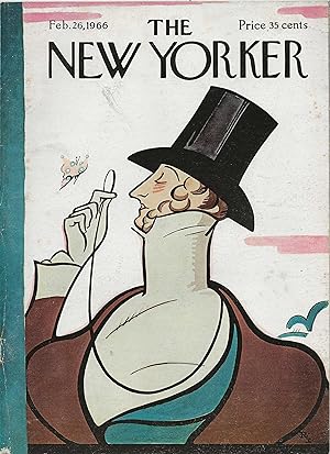 The New Yorker February 26, 1966 Rea Irvin COVER ONLY