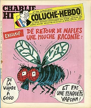 "CHARLIE HEBDO N°525 du 3/12/1980" REISER : DE RETOUR DE NAPLES UNE MOUCHE RACONTE / APPEL SOLENN...