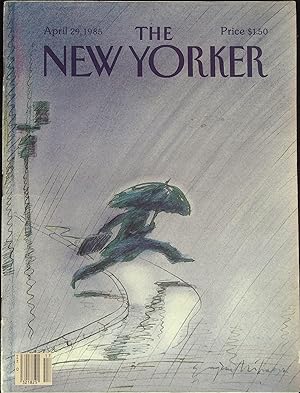 The New Yorker April 29, 1985 Eugene Mihaesco Cover, Complete Magazine