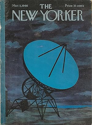 The New Yorker March 5, 1966 Charles Martin COVER ONLY