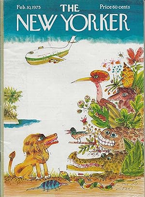 The New Yorker February 10, 1975 Joseph Low Cover, Complete Magazine