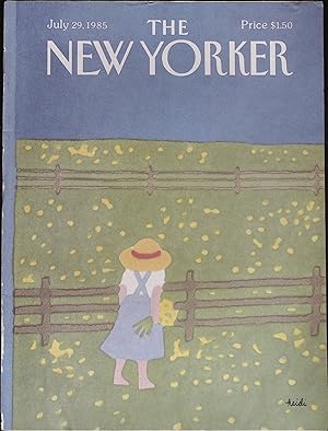 The New Yorker July 29, 1985 Heidi Goemnel Cover, Complete Magazine