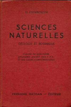 Sciences naturelles 4e - G Eisenmenger