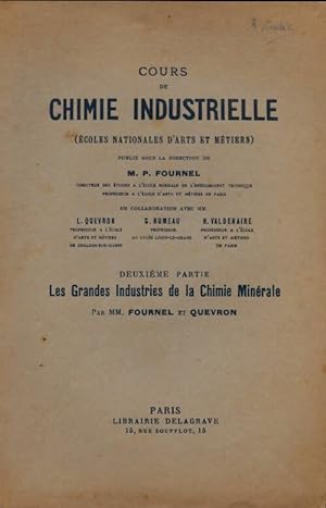 Cours de chimie industrielle Tome II - M.P Fournel