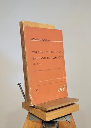 Poetry of the New England Renaissance, 1790-1890