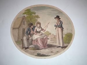 Love and Jealousy. First edition of the engraving.