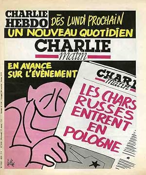 "CHARLIE HEBDO N°539 du 11/3/1981" Gébé : UN NOUVEAU QUOTIDIEN "CHARLIE MATIN" / PRINTEMPS 1981 :...