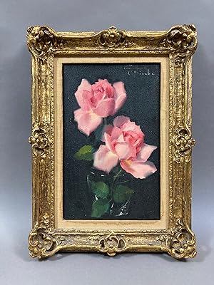 Still Life w/ Roses Signed Oil on Canvas from Estate of Artist and Warhol Superstar Brigid Berlin