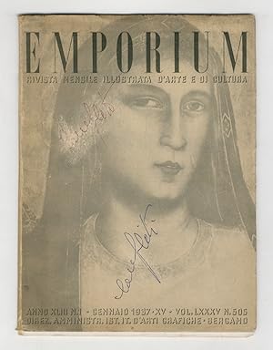 Emporium. Rivista mensile illustrata d'arte e di cultura. Anno XLIII, 1937. fascicoli dal n. 1 al...