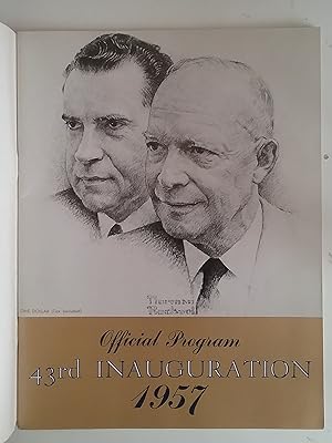 Official Program 43rd Inauguration 1957 - Inducting into Office Dwight D. Eisenhower - President ...