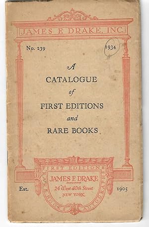 A Catalogue of First Editions and Rare Books: No. 239