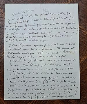 An autograph love letter from Jean Cocteau to Jean Marais