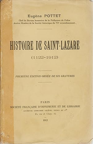 Histoire de Saint-Lazare (1122-1912)