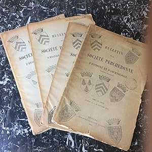 Bulletin de la Société PERCHERONNE d'histoire et d'archéologie . 1 Année complète 1913 . 4 fascic...