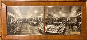 Panoramic Showroom Photo of Shapero's Department Store Showcasing Display Cases of Quincy Quipmen...