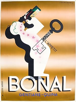 1933 French Liquor Advertisement, Bonal, Gentiane-Quina - A.M. Cassandre