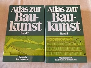 2 Bände Atlas zur Baukunst Mesopotamien bis Frühes Christentum Romanik bis Gegenwart