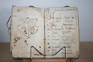 Zunftbuch (Zunft-Buch) Meisterbuch (Meister-Buch): Wemding, 1574 - 1672. Messerschmied Kupferschm...