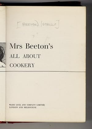 Mrs. Beeton's All About Cookery.