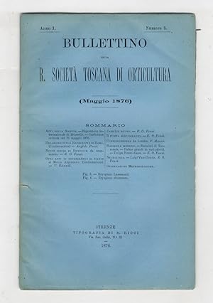 BOLLETTINO della R. Società Toscana di Orticoltura. Anno I. 1876. fascicoli 2-12 [manca il fascic...