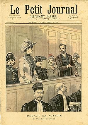"LE PETIT JOURNAL N°7 du 10/11/1891" LE SCANDALE DE TOULON (DEVANT LA JUSTICE / LA PROMENADE CRIM...