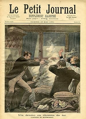 "LE PETIT JOURNAL N°25 du 16/5/1891" UN DRAME EN CHEMIN DE FER (L'AFFAIRE DE MONTMOREAU) / L'EXPO...