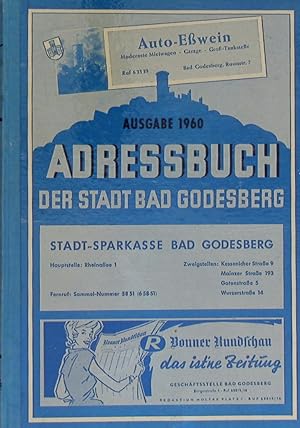 ADRESSBUCH DER STADT BAD GODESBERG 1960.-