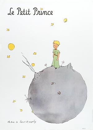 2014 French Exhibition Poster, Le Petit Prince (The Little Prince and his Asteroid)