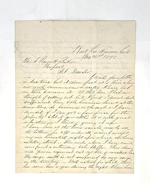 Historically Interesting Original Autograph Manuscript Letter Written by a Trailblazing Stockman ...