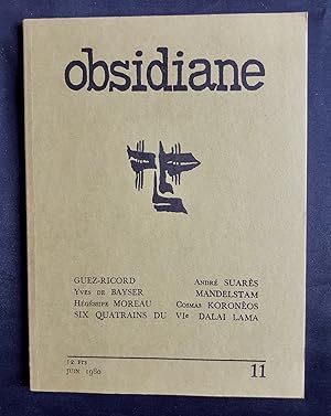 Obsidiane N°11. Juin 1980.