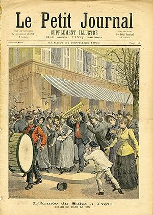 "LE PETIT JOURNAL N°65 du 20/2/1892" L'ARMÉE DU SALUT À PARIS (Désordres dans la rue) / LA CRUCHE...